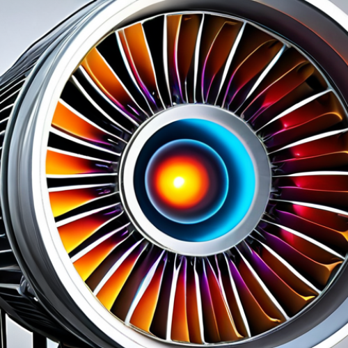 Home 14 **
A detailed, cross-sectional view of a modern aircraft engine's combustion chamber. Focus on the swirling fuel-air mixture being ignited, with vibrant colors representing different temperatures. Highlight advanced cooling techniques and internal structures. Emphasize the complexity and precision of the design. Style: Photorealistic, technical illustration.
**