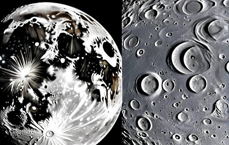 달 탐사선 개발 기술 - Here are three detailed image prompts based on the provided text, designed to capture the essence of...