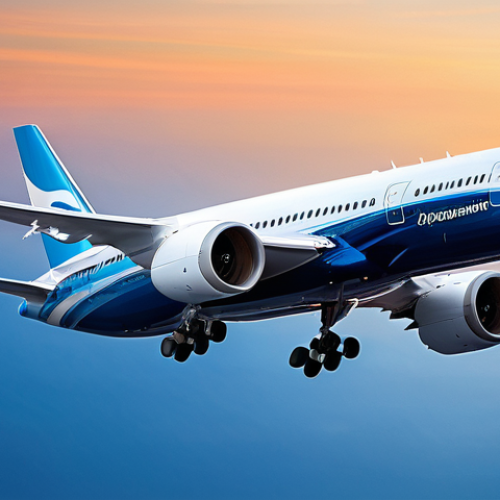 Home 4 보잉 vs 에어버스 기술 비교 - **Prompt:** A sleek, ultra-modern commercial airliner, either a Boeing 787 Dreamliner or an Airbus A...