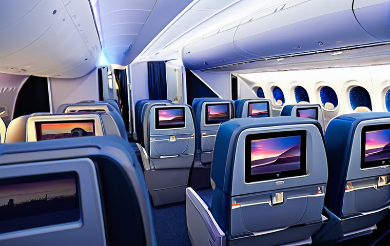 보잉 vs 에어버스 기술 비교 - **Prompt:** A sleek, ultra-modern commercial airliner, either a Boeing 787 Dreamliner or an Airbus A...