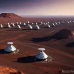 일론 머스크의 우주개발 비전 - **Image Prompt: Martian Dawn - The Genesis of a New World**
    A wide-angle, cinematic shot of the ...