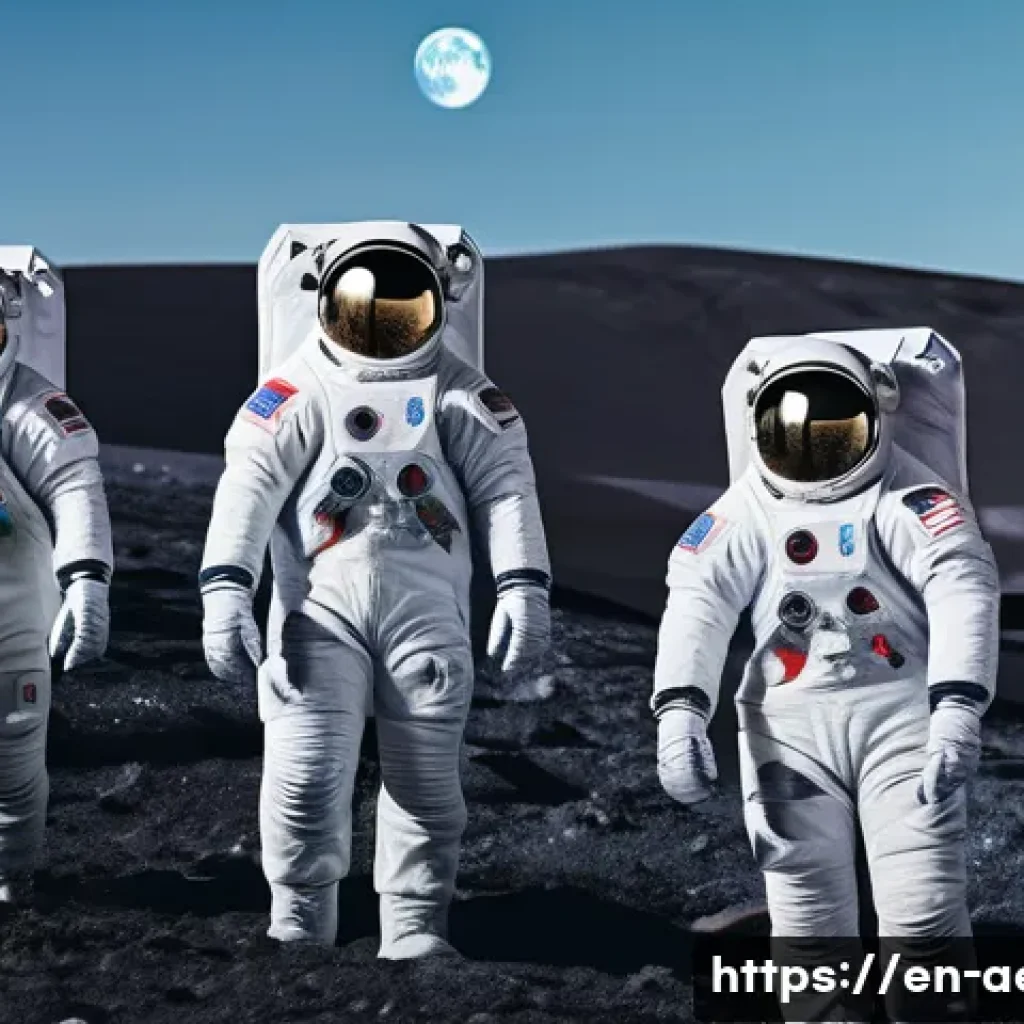 아르테미스 프로그램 - **"A vibrant and diverse crew of young astronauts, including women and people of color, stand proudl...