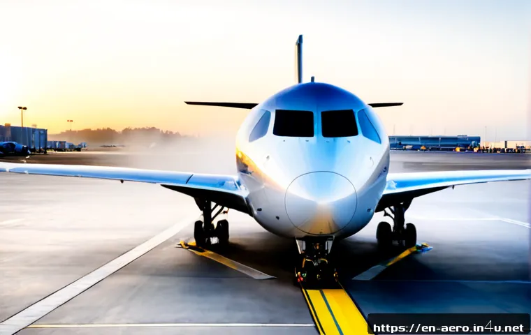 Home 17 수소 연료 항공기 - Photorealistic wide-angle view of a sleek hydrogen fuel cell passenger aircraft parked at a modern a...